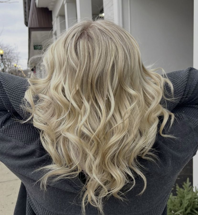 Blonde balayage result